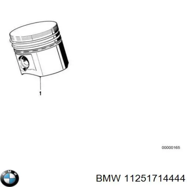 11251708861 BMW поршень в комплекте на 1 цилиндр, std
