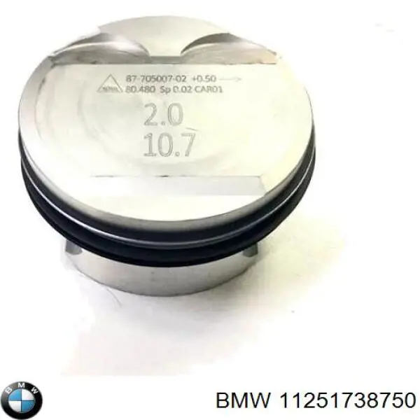 Поршень в комплекте на 1 цилиндр, 2-й ремонт (+0,50) BMW 11251738750 цена, от 101.35 USD