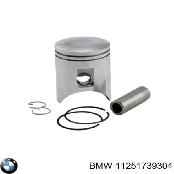 11251739304 BMW поршень в комплекте на 1 цилиндр, 2-й ремонт (+0,50)
