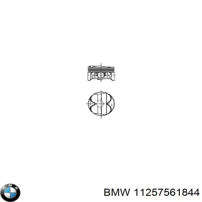 11257561844 BMW поршень в комплекте на 1 цилиндр, std