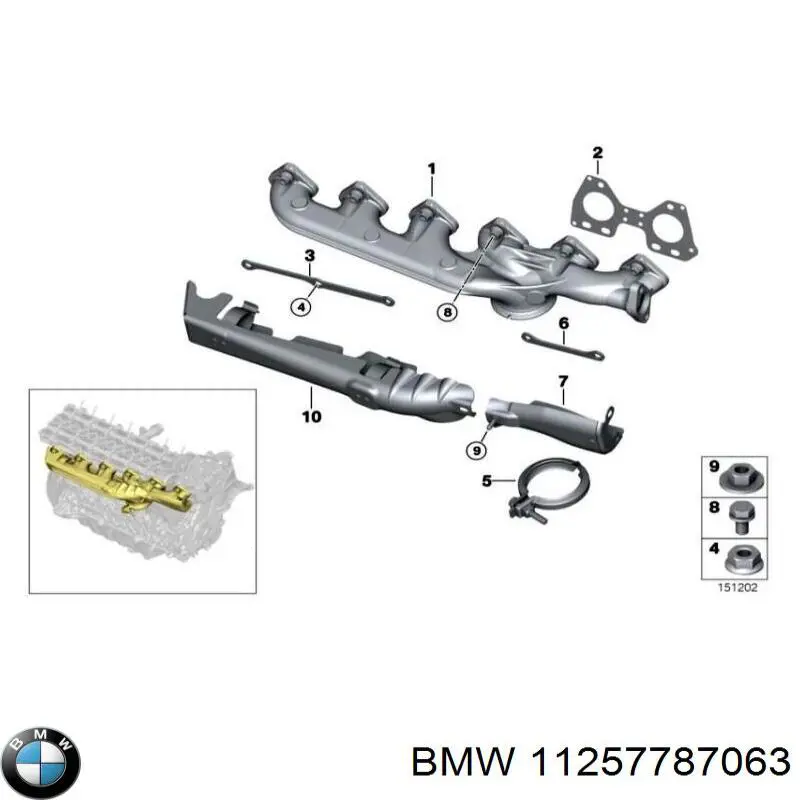 Поршень на 1 цилиндр 11257787063 BMW