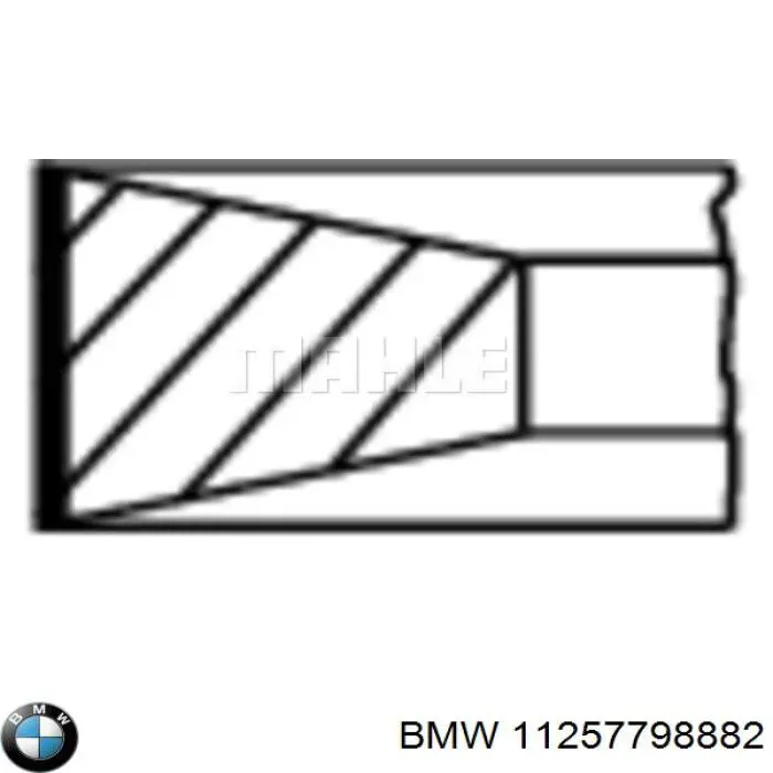 Купить 11257798882 BMW Комплект поршневых колец на 1 цилиндр, стандарт