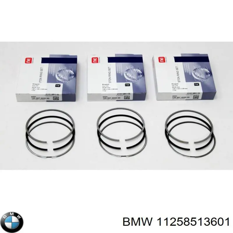 Кольца поршневые на 1 цилиндр, STD. BMW 11258513601