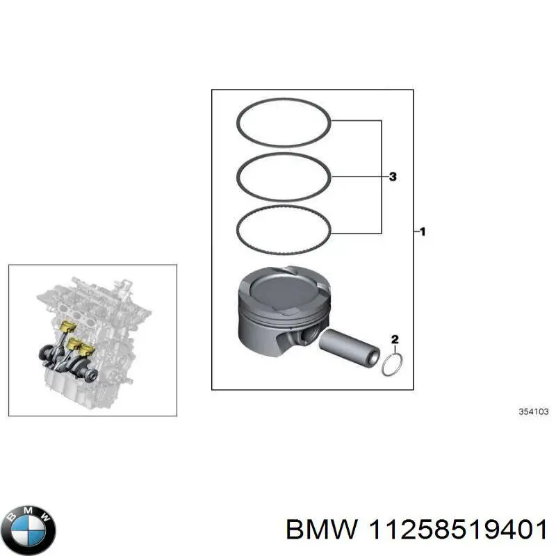 Поршень в сборе Mahle Original 081PI00123000 цена, от 136.78 USD