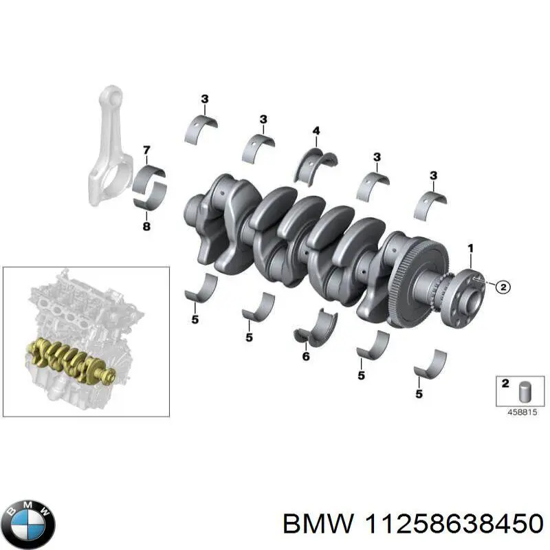 Поршень с пальцем без колец, STD 081PI00126000 Mahle Original