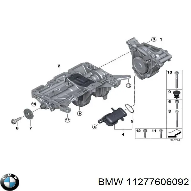Пробка заливная заднего/переднего моста BMW 11277606092 цена, от 1.39 USD