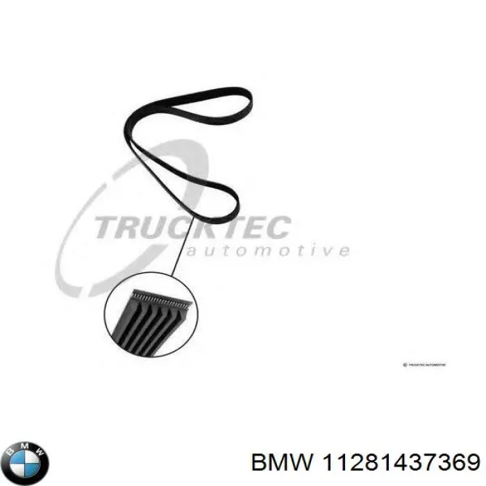 Купить 11281437369 BMW Ремень генератора