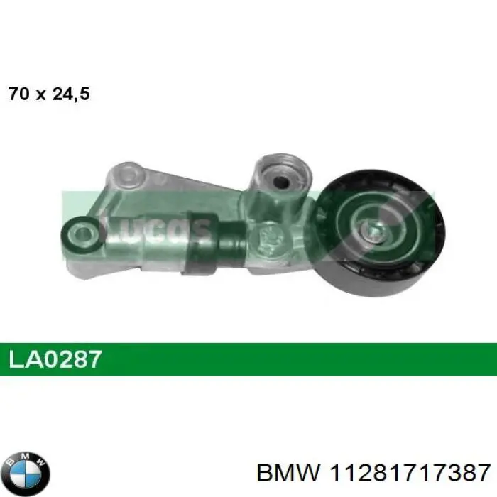 11281717387 BMW Ролик натяжителя ремня агрегатов