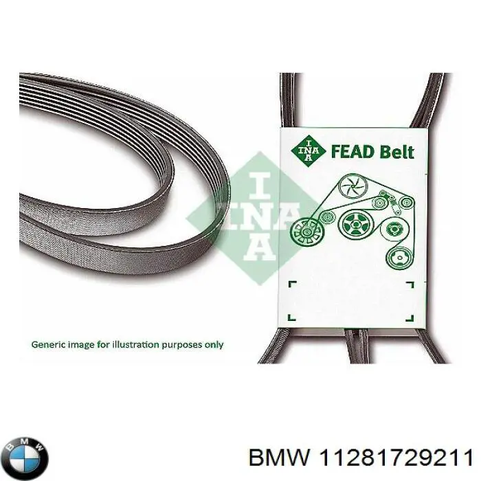 Клиновый ремень BMW 11281729211 цена, от 8.18 USD