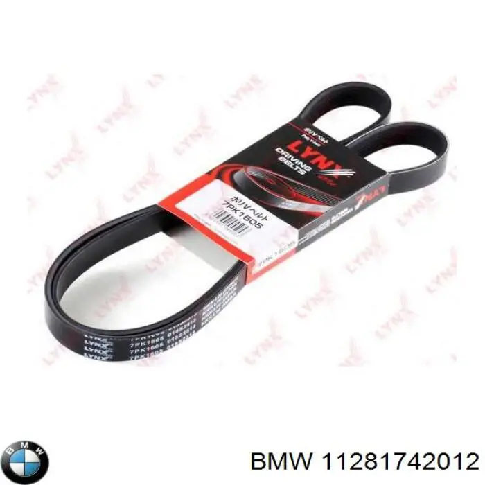 11281742012 BMW Поликлиновый ремень