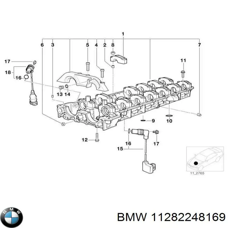 Роликовий модуль натяжителя ремня BMW 11282248169 цена, от 43.29 USD