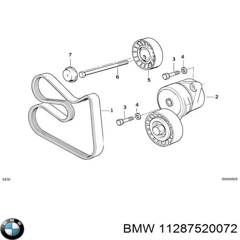 Ремень агрегатов приводной BMW 11287520072