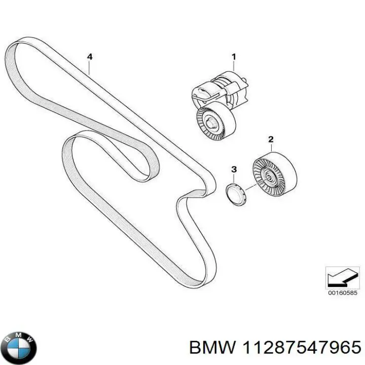 11287547965 BMW correia dos conjuntos de transmissão