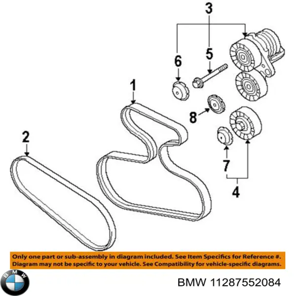 Клиновый ремень BMW 11287552084 цена, от 9.32 USD