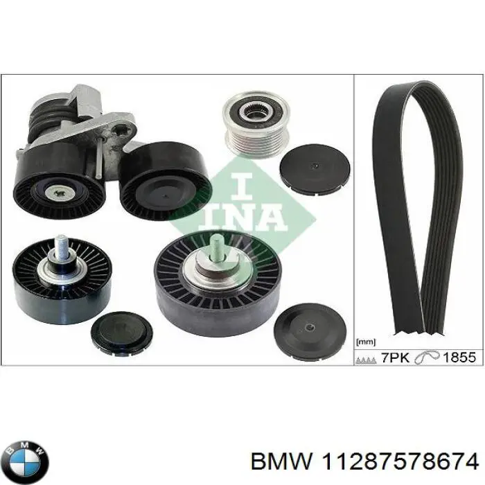 Паразитный ролик приводного ремня BMW 11287578674 цена, от 22.57 USD