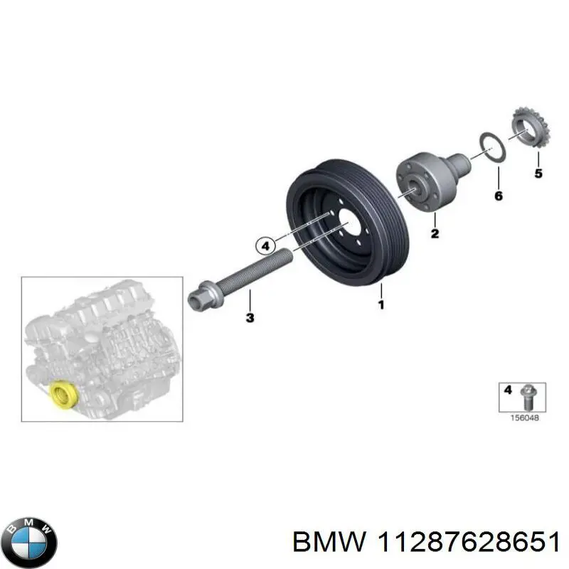 Купить 11287628651 BMW Ремень генератора