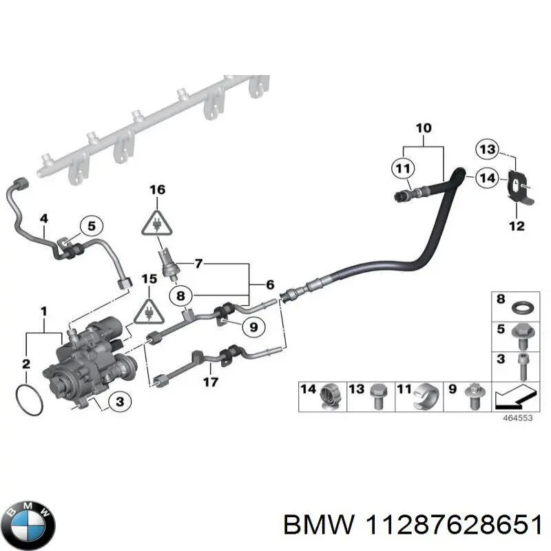 Ремень кондиционера BMW 11287628651