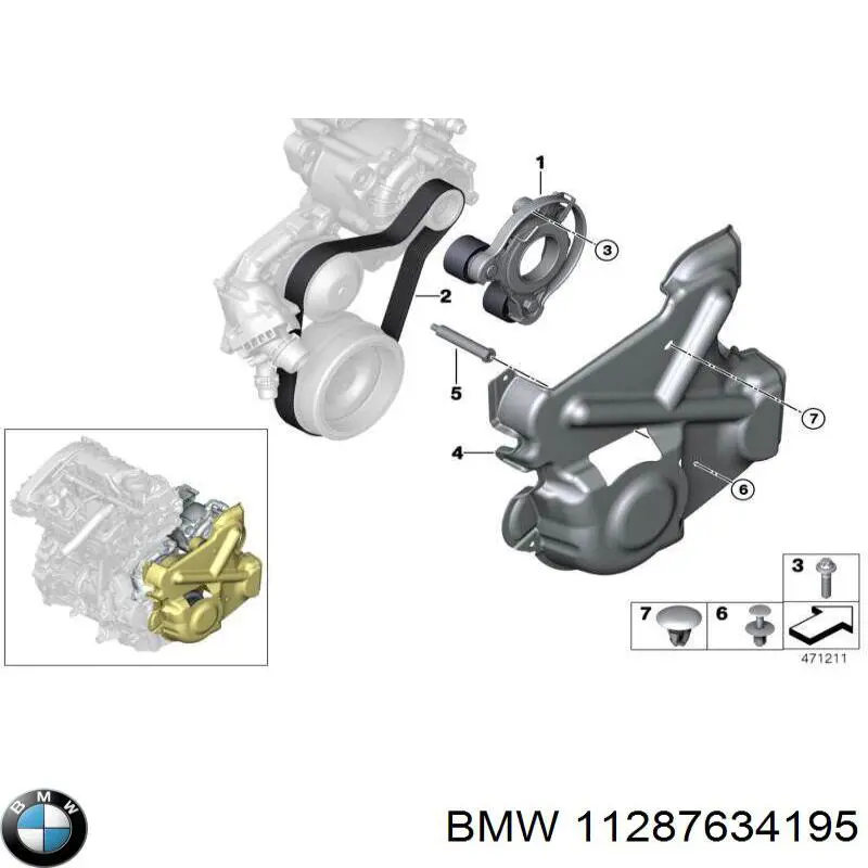 Correia dos conjuntos de transmissão para BMW X2 (F39)