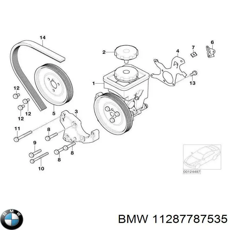 11287787535 BMW Поликлиновый ремень