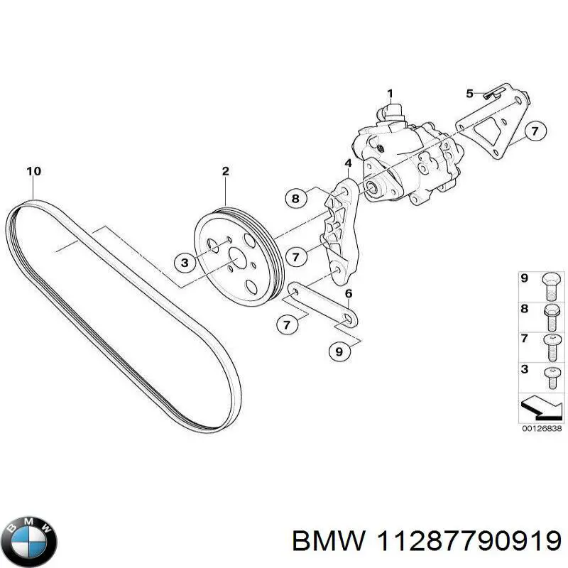 Ремень генератора 11287790919 BMW