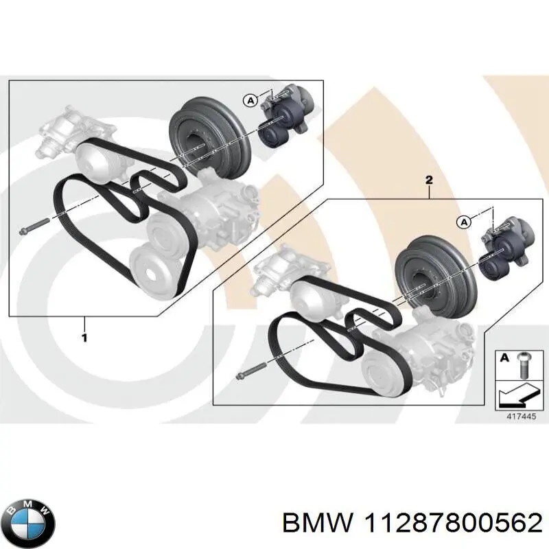 11287800562 BMW Ролик приводного ремня, паразитный