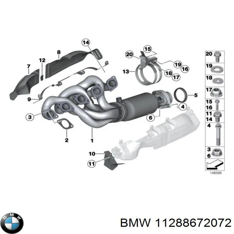 11288672072 BMW Поликлиновый ремень