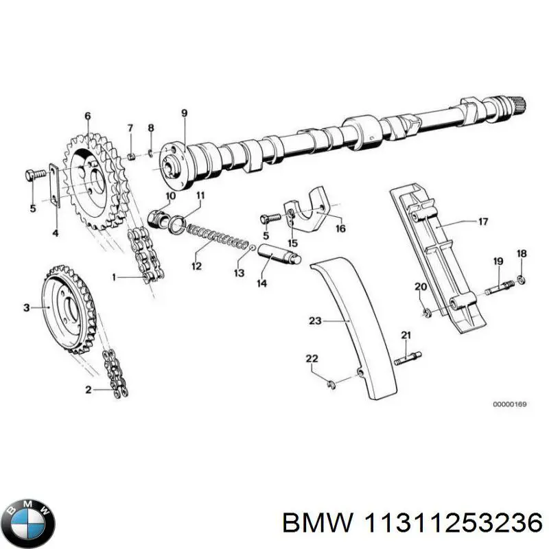 Успокоитель цепи ГРМ BMW 11311253236
