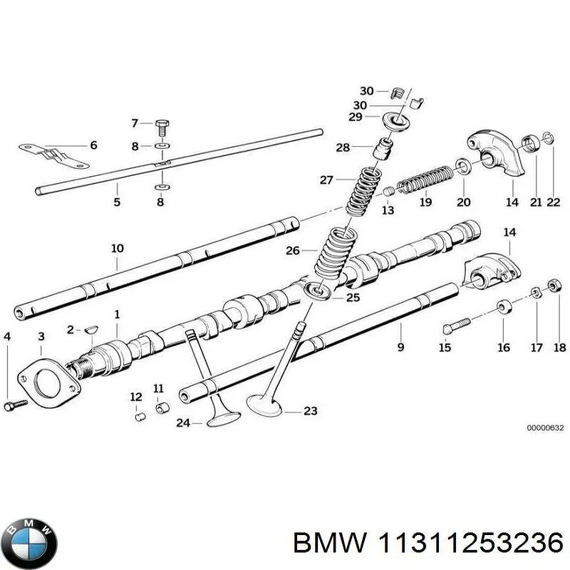 Успокоитель цепи ГРМ BMW 11311253236 цена, от 6.65 USD