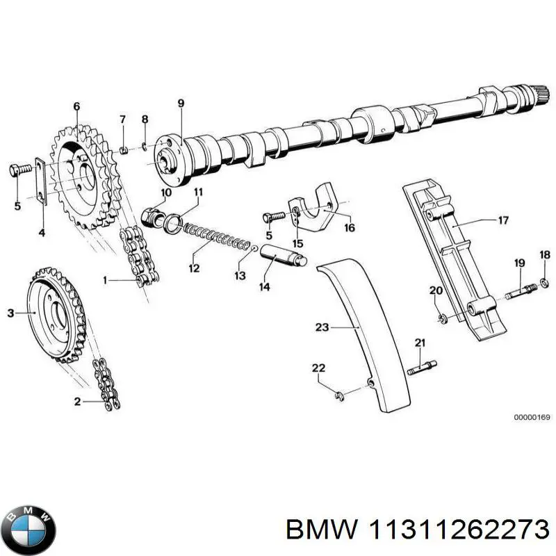 Башмак натяжителя цепи ГРМ BMW 11311262273