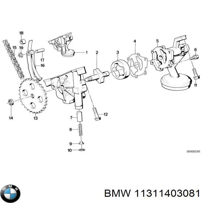 Купить 11311403081 BMW Цепь ГРМ, распредвала