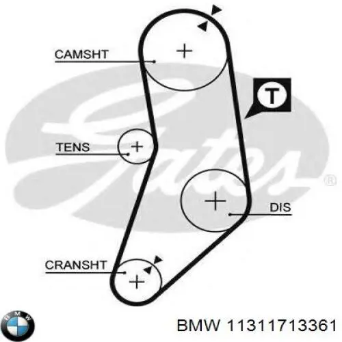 Купить 11311713361 BMW Ремень газораспределительного механизма
