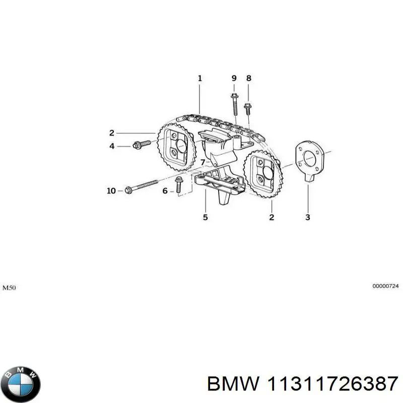 Шестерня распредвала 11311726387 BMW