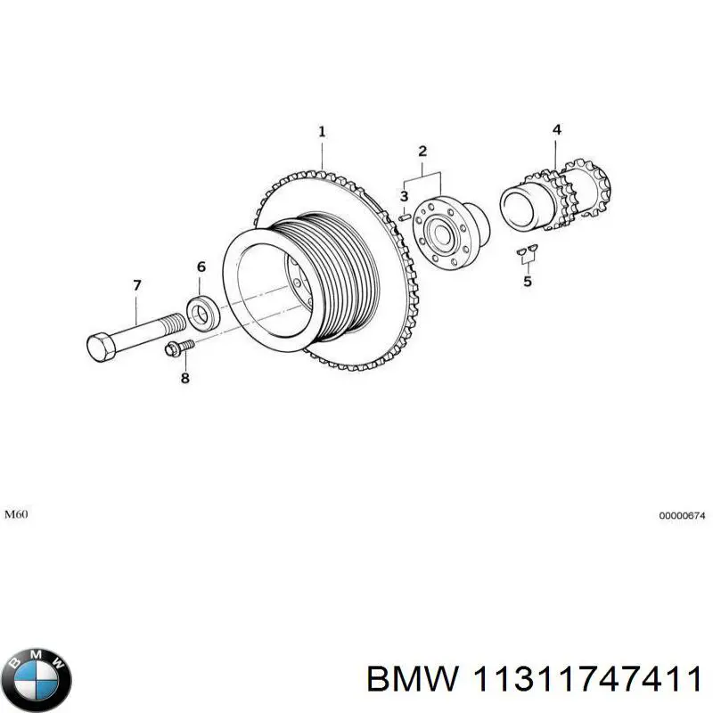 Башмак натяжителя цепи ГРМ BMW 11311747411 цена, от 187.21 USD