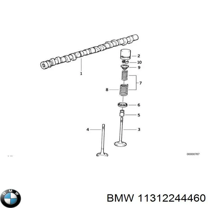 11312244460 BMW распредвал двигателя