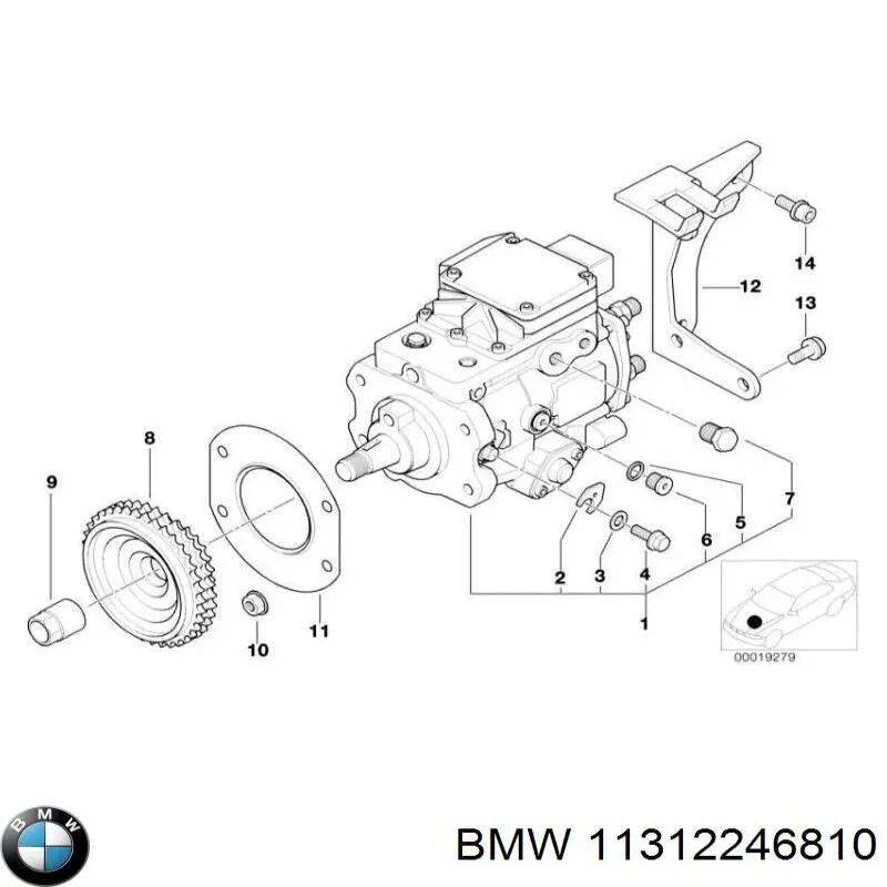 Купить 11312246810 BMW Успокоитель цепи ТНВД