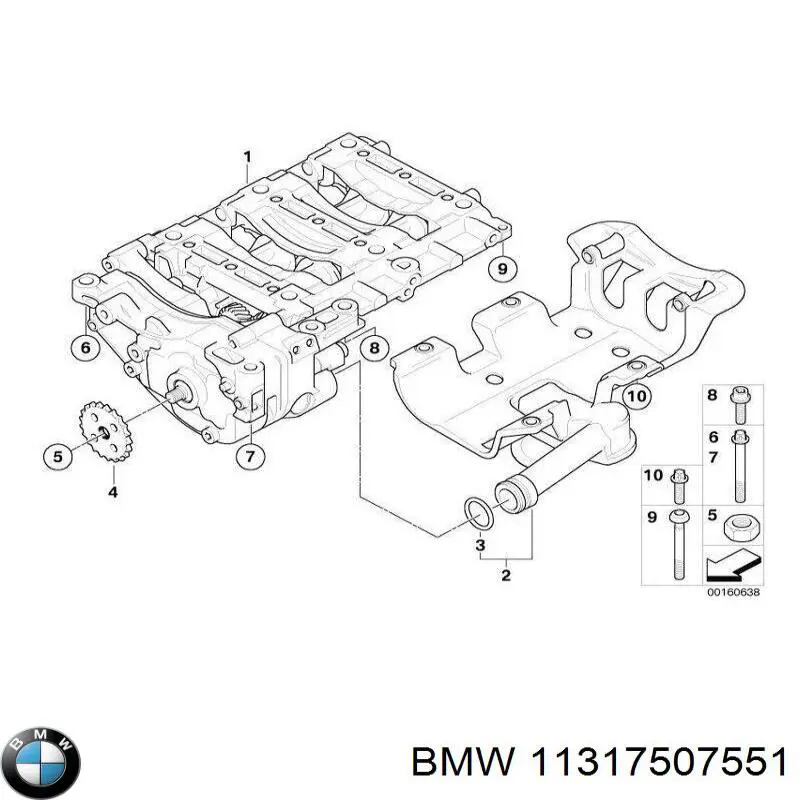Купить 11317507551 BMW Механизм регулировки фаз грм