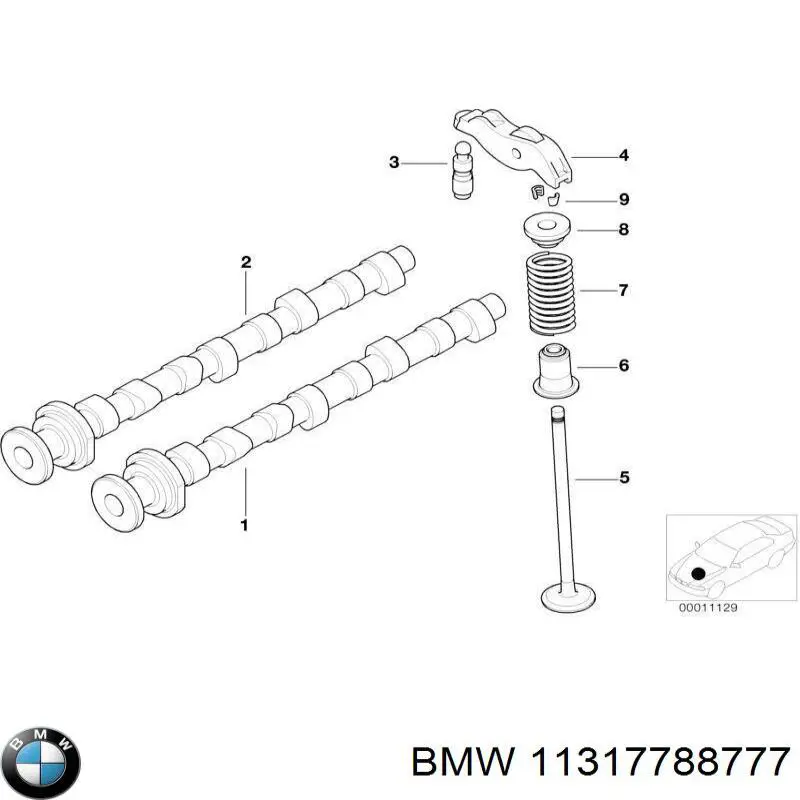 Распредвал двигателя выпускной BMW 11317788777 цена, от 88.69 USD
