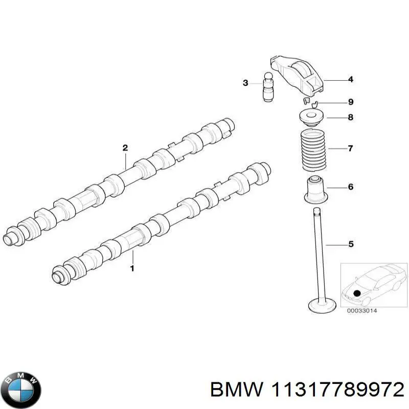 Распредвал двигателя выпускной левый на BMW 7 (E65,66) купить.