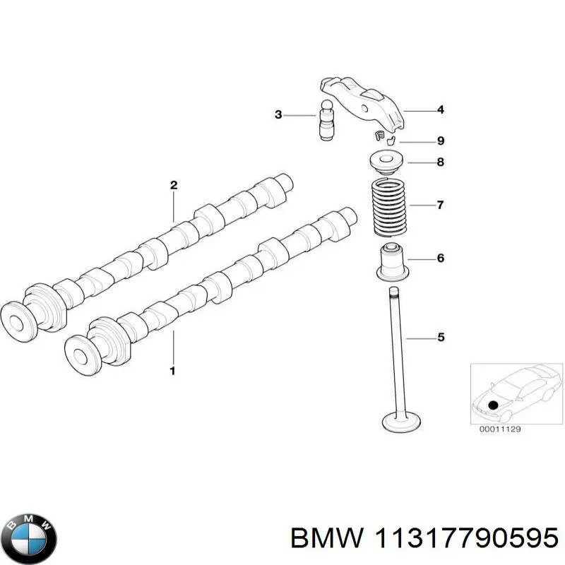 Распредвал двигателя впускной BMW 11317790595 цена, от 79.01 USD
