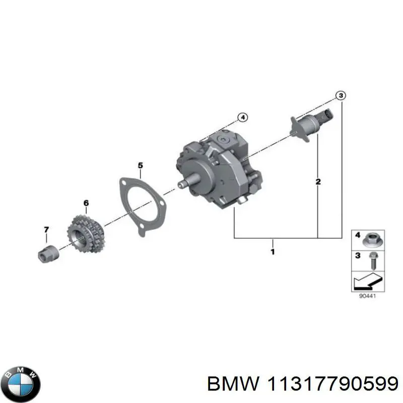 Зірка-шестерня приводу розподілвала двигуна 11317790599 BMW