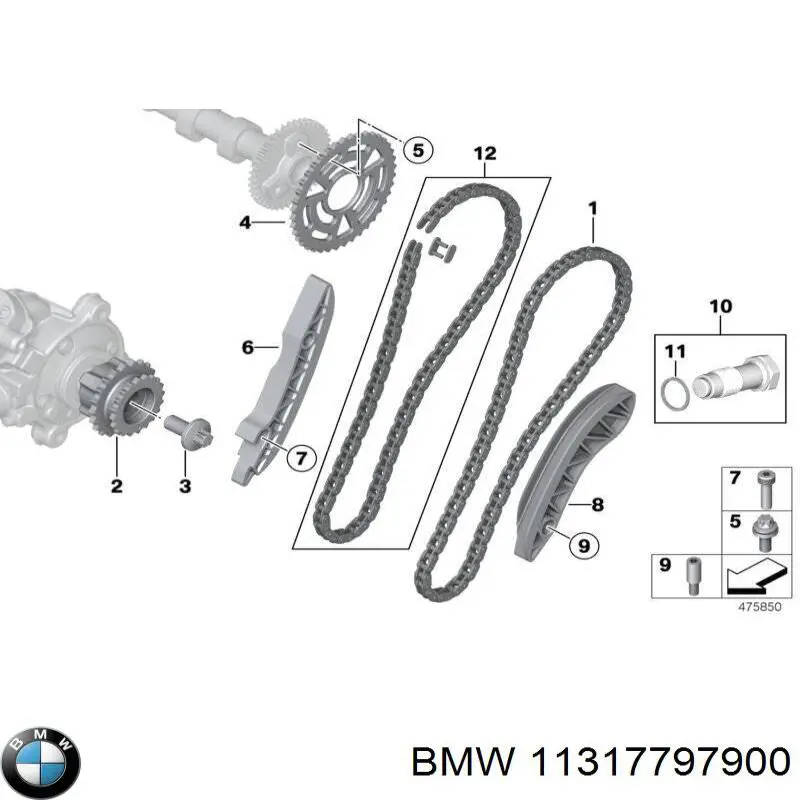 Болт ролика натяжителя ремня ГРМ на BMW 2 (F45) купить.