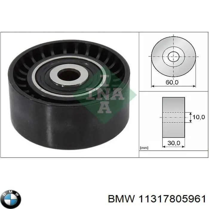 Купить 11317805961 BMW Ведуший ролик ГРМ