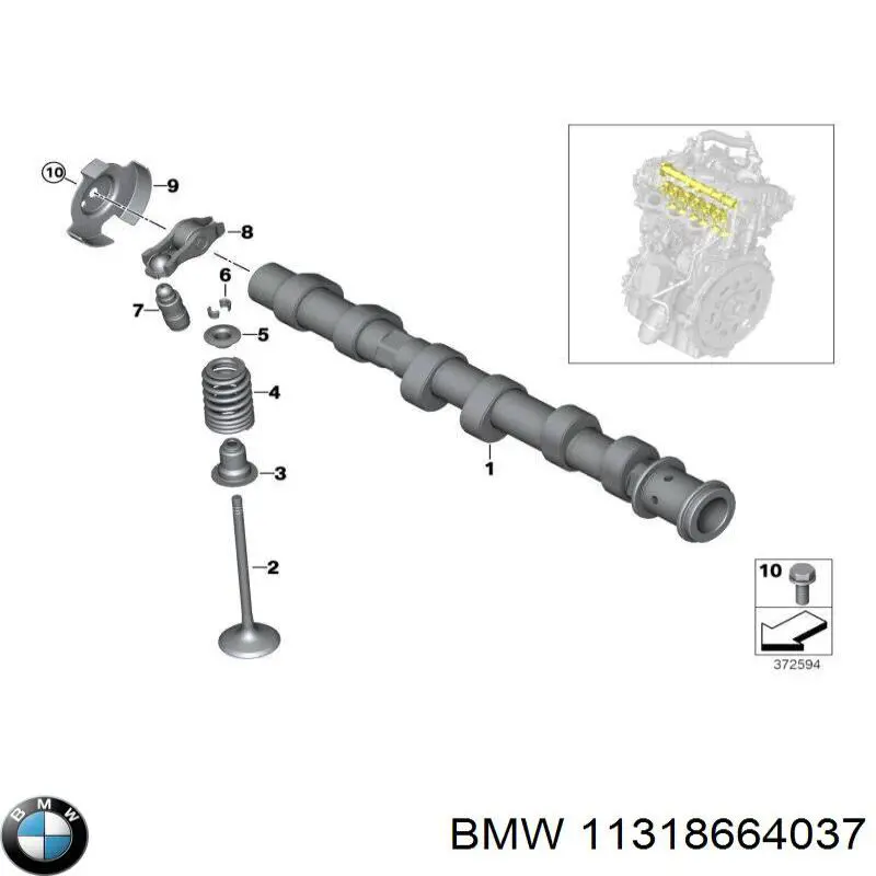  BMW 11318664037 цена, от 133.32 USD