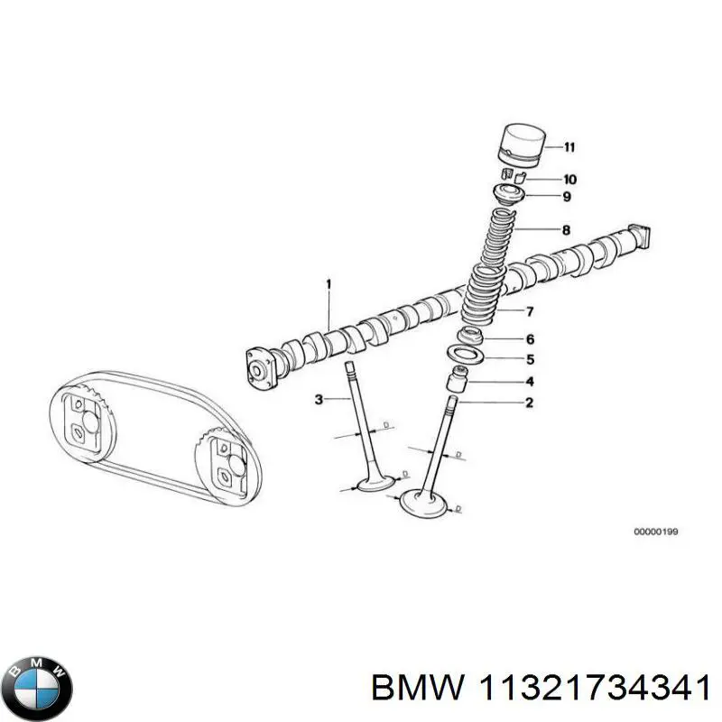Купить 11321734341 BMW Толкатель клапанов двигателя