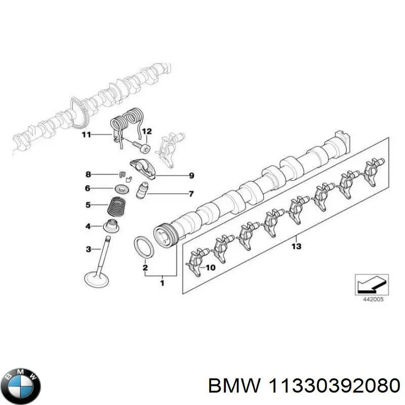 11330392080 BMW коромысло клапана (рокер)