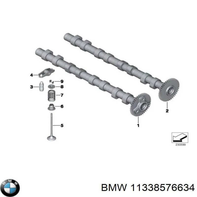 Balanceiro de válvula (balanceiro de válvulas) BMW 11338576634 preço, a partir de 18,95 USD