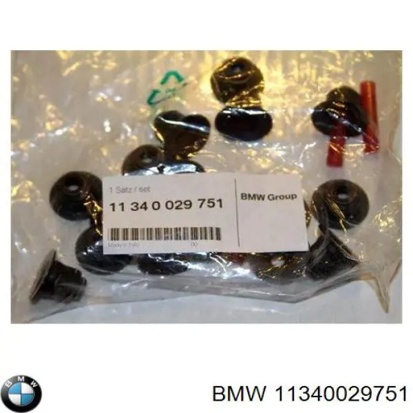 Купить 11340029751 BMW Маслосъемный колпачок (сальник клапана) впуск/выпуск, комплект на мотор