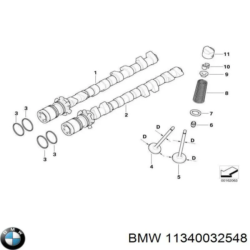 Сальник клапана (маслосъемный), впуск/выпуск, комплект на мотор BMW 11340032548 цена, от 21.35 USD