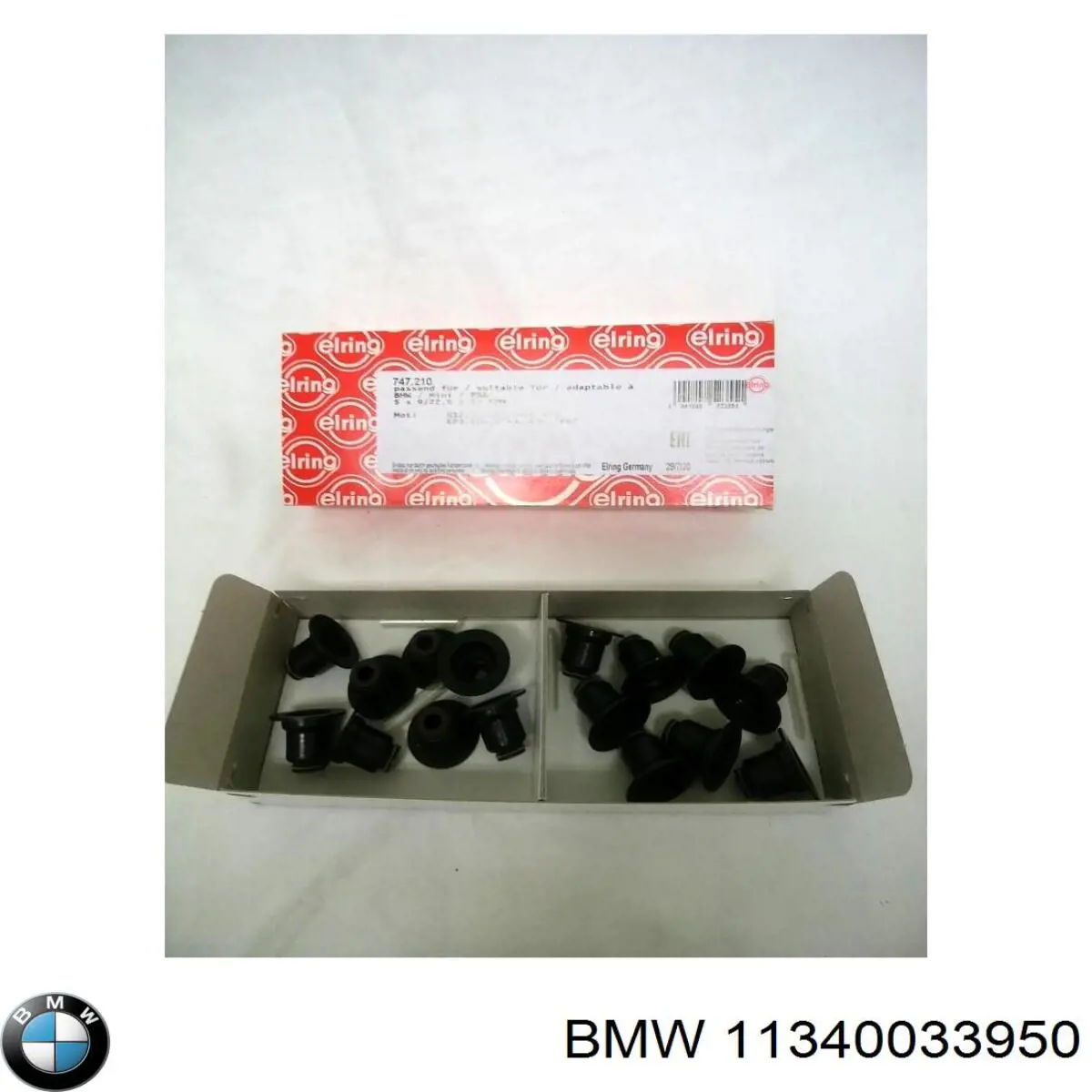 Купить 11340033950 BMW Маслосъемный колпачок (сальник клапана) впуск/выпуск, комплект на мотор