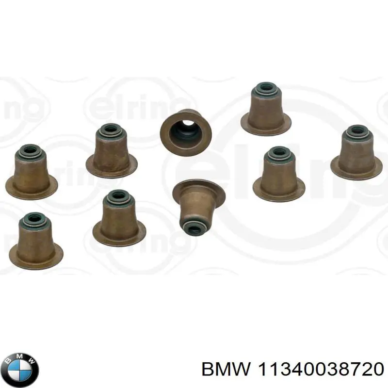 Сальник клапана (маслосъёмный) выпускного, комплект BMW 11340038720 цена, от 51.53 USD